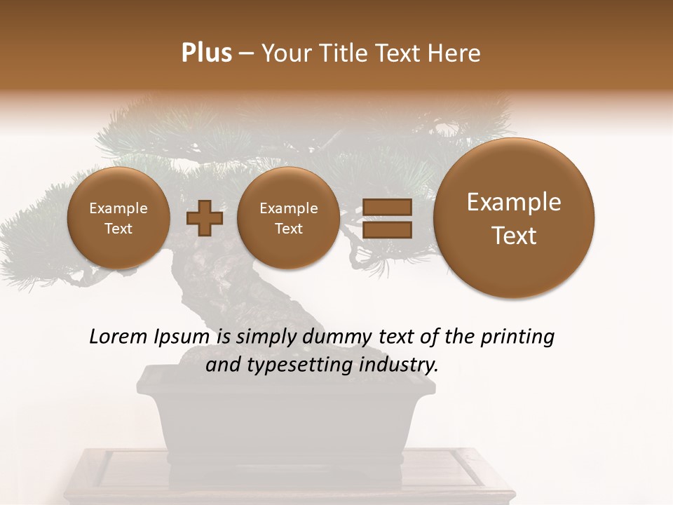 Bonsai Conifer Release PowerPoint Template
