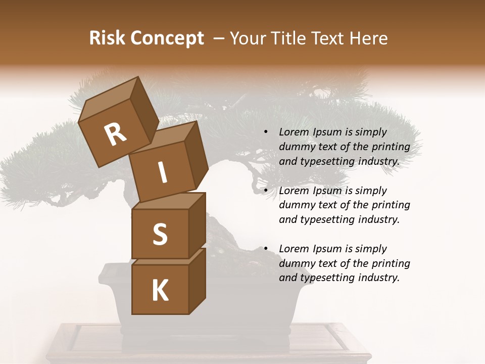 Bonsai Conifer Release PowerPoint Template