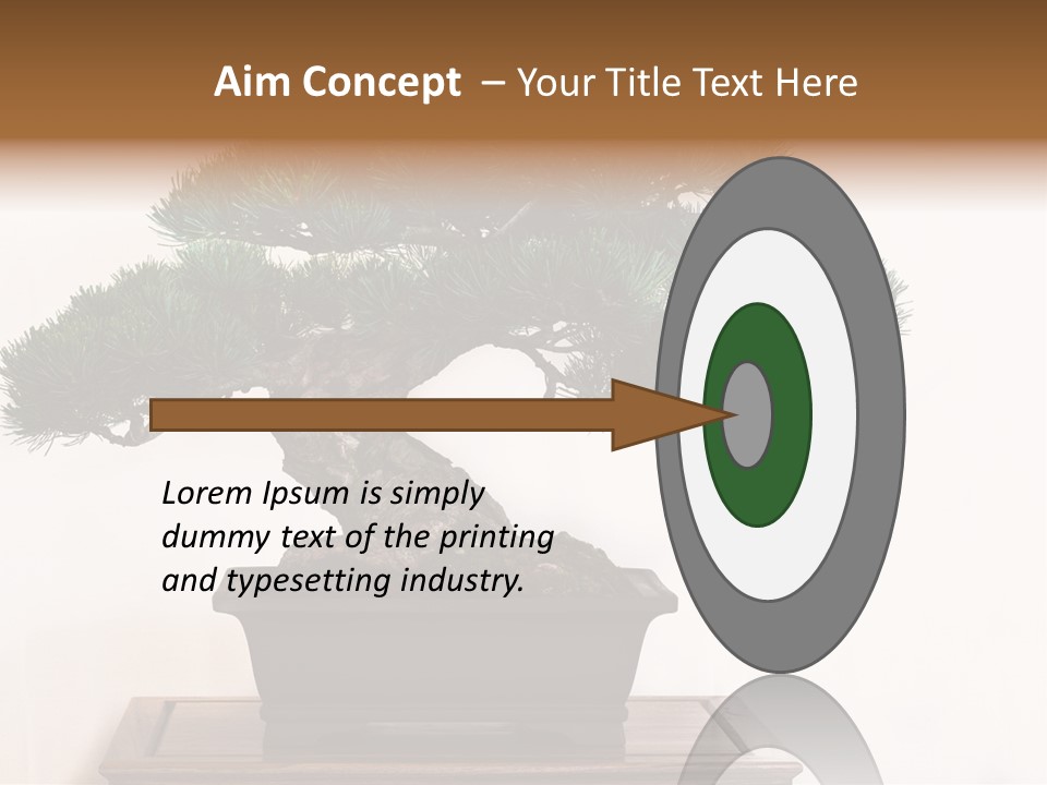 Bonsai Conifer Release PowerPoint Template