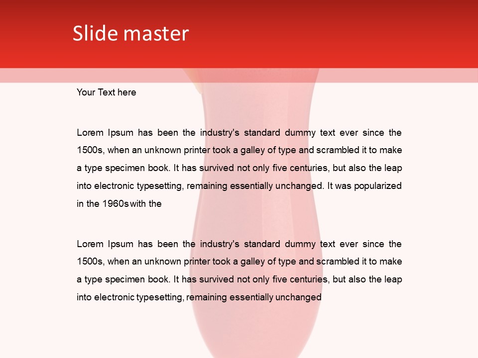 Isolated Celebration Ice PowerPoint Template