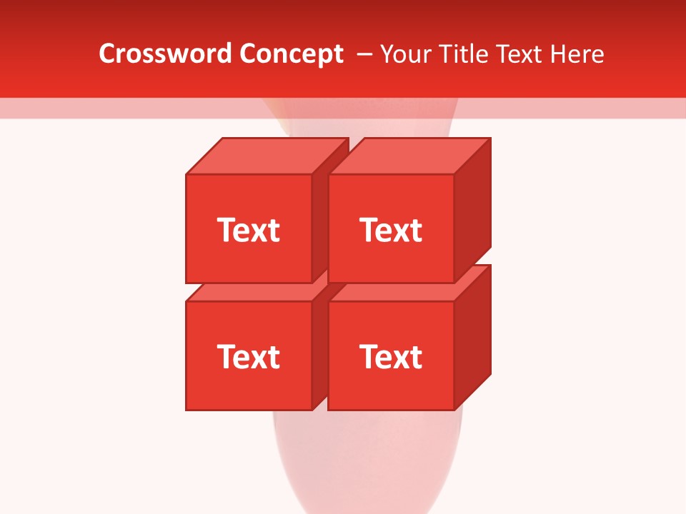 Isolated Celebration Ice PowerPoint Template