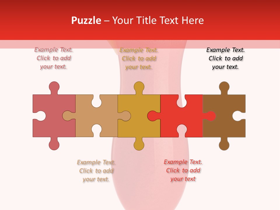 Isolated Celebration Ice PowerPoint Template