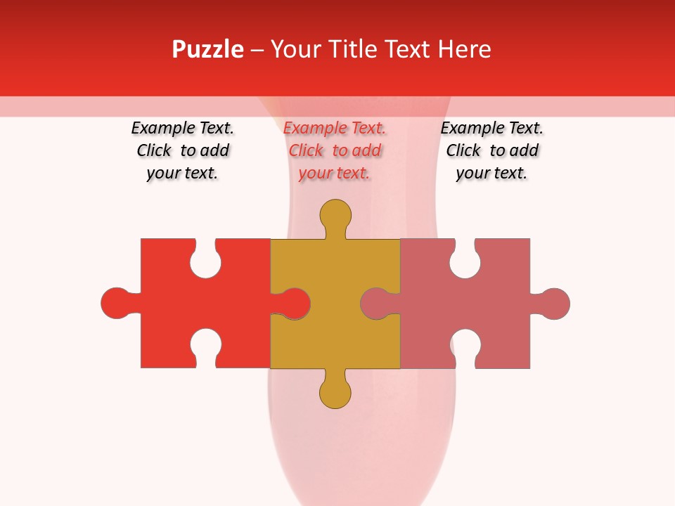 Isolated Celebration Ice PowerPoint Template