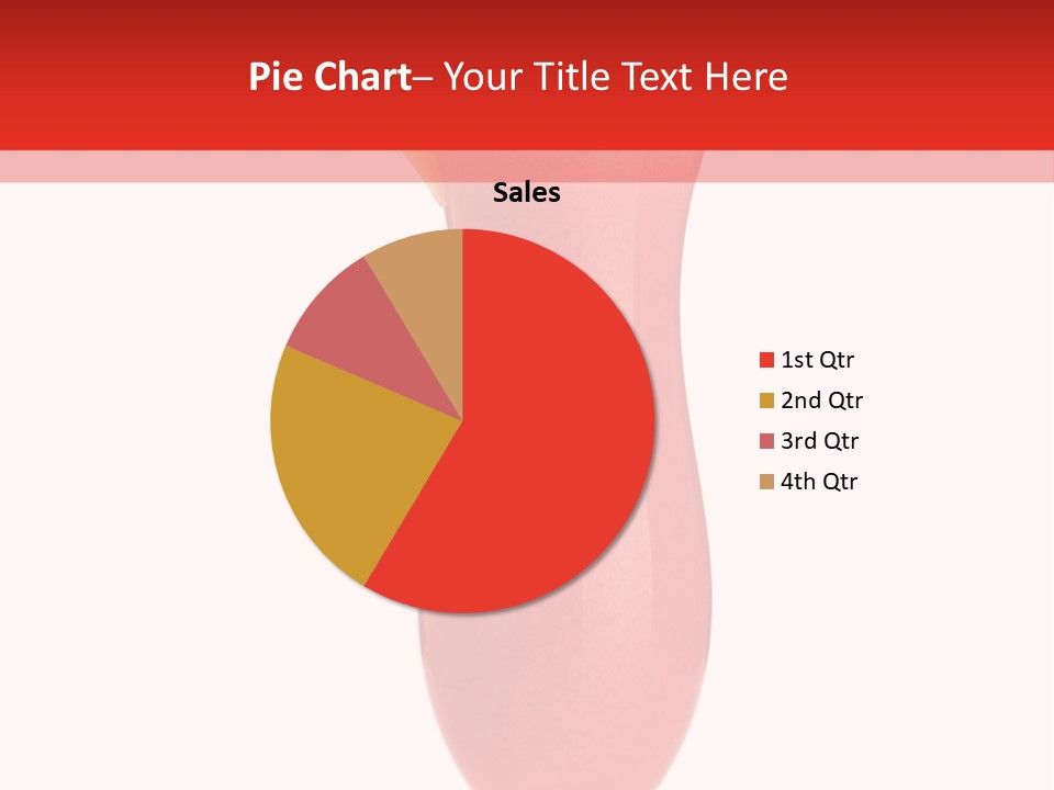 Isolated Celebration Ice PowerPoint Template