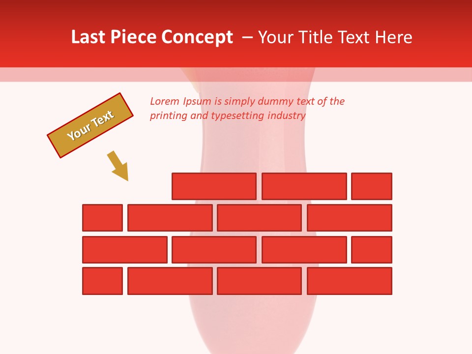 Isolated Celebration Ice PowerPoint Template