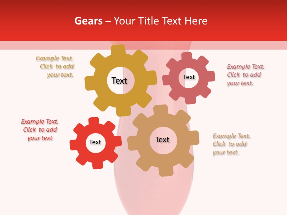 Isolated Celebration Ice PowerPoint Template