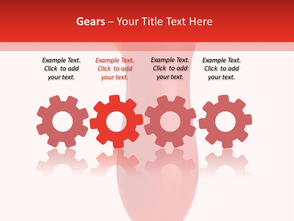 Isolated Celebration Ice PowerPoint Template