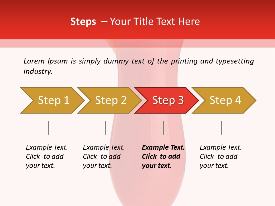 Isolated Celebration Ice PowerPoint Template