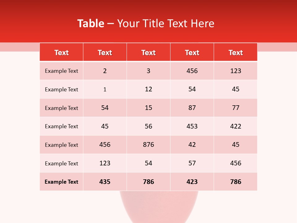 Isolated Celebration Ice PowerPoint Template