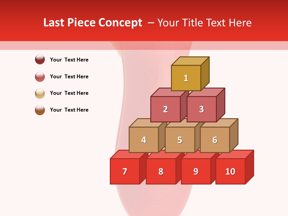 Isolated Celebration Ice PowerPoint Template