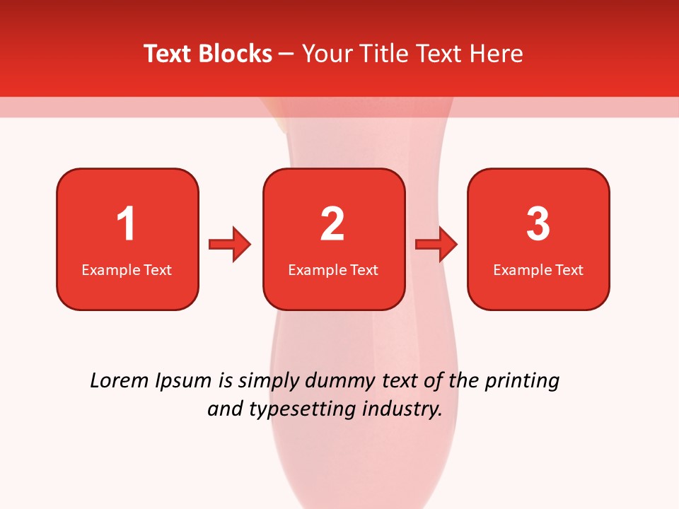 Isolated Celebration Ice PowerPoint Template