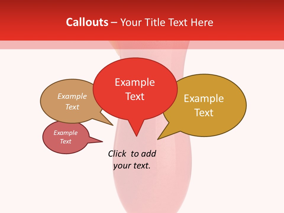 Isolated Celebration Ice PowerPoint Template