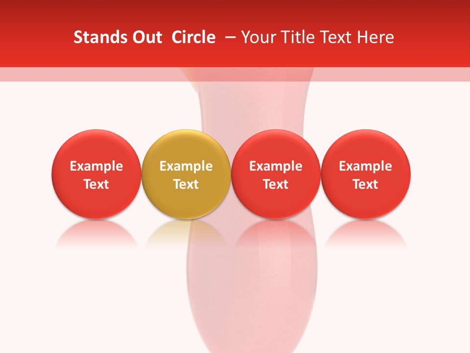 Isolated Celebration Ice PowerPoint Template