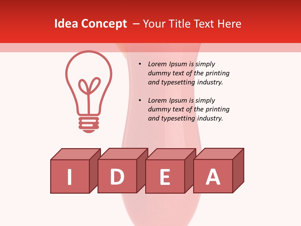 Isolated Celebration Ice PowerPoint Template