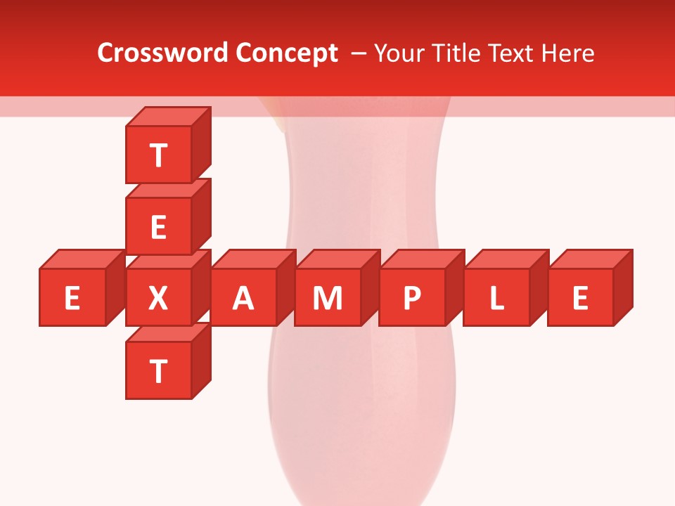 Isolated Celebration Ice PowerPoint Template