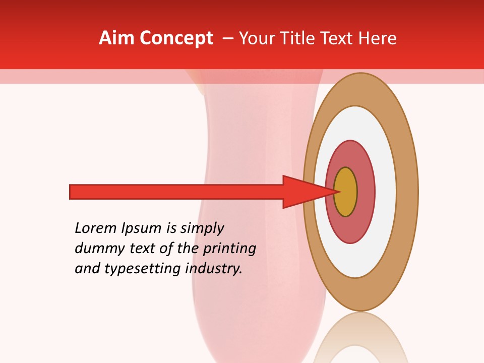 Isolated Celebration Ice PowerPoint Template