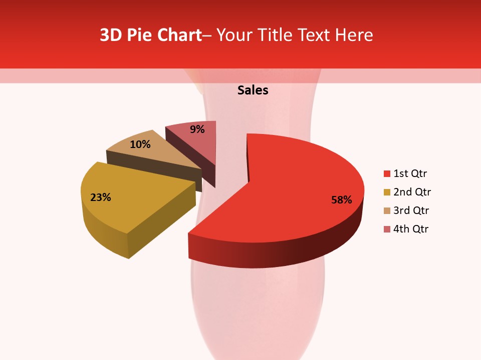 Isolated Celebration Ice PowerPoint Template