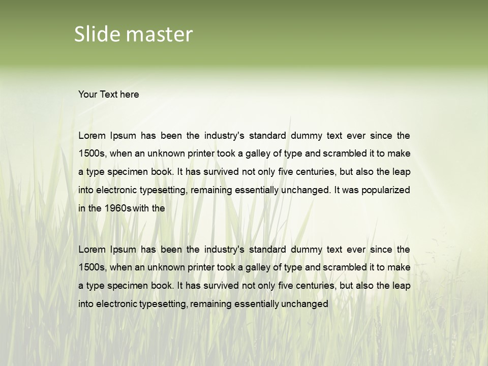 Shine Vintage Sunshine PowerPoint Template