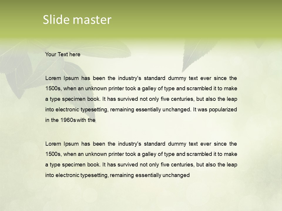 Summer Woods Nature PowerPoint Template