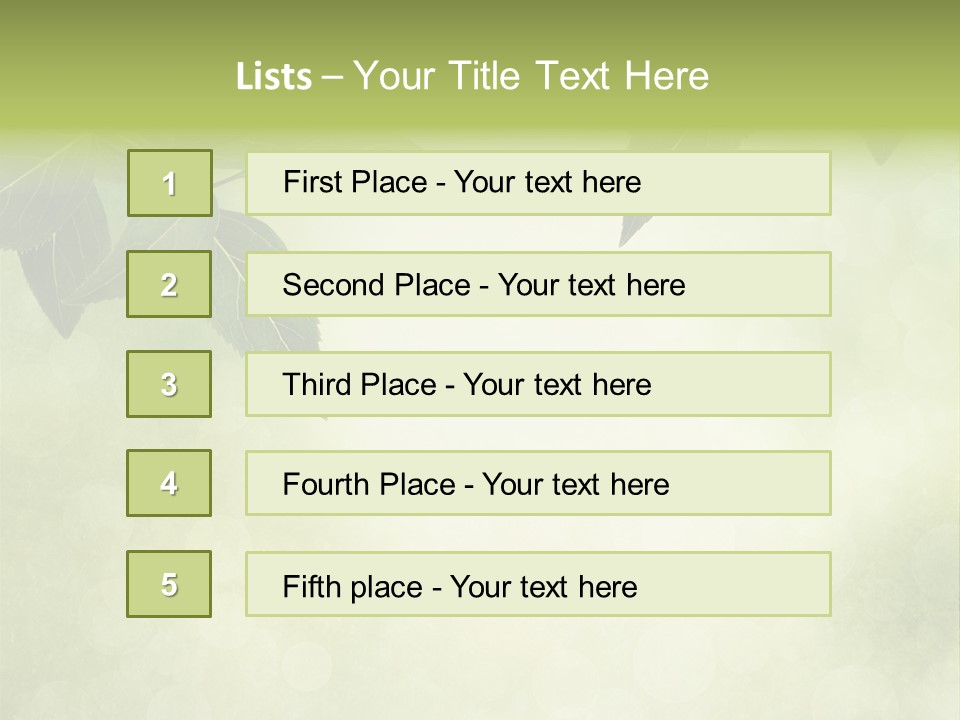 Summer Woods Nature PowerPoint Template