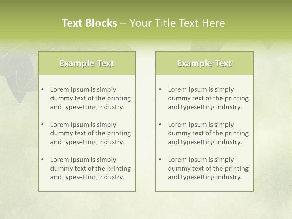 Summer Woods Nature PowerPoint Template