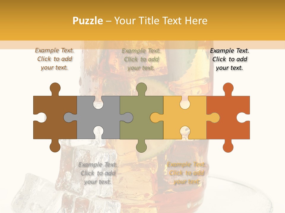 Ingredient Tea Glacue PowerPoint Template