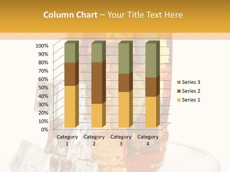 Ingredient Tea Glacue PowerPoint Template