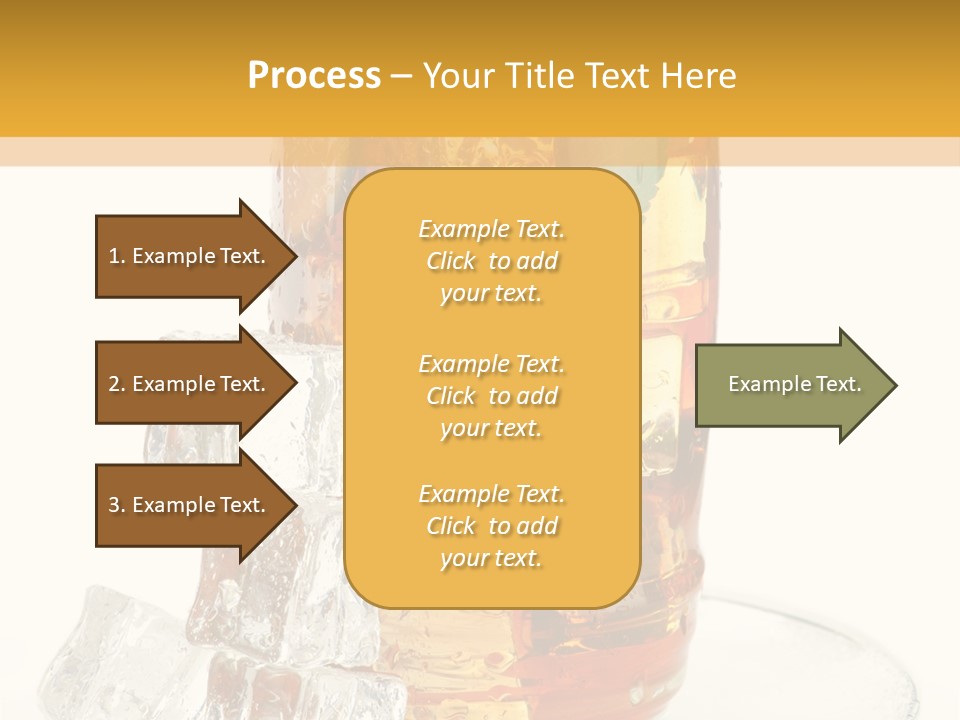 Ingredient Tea Glacue PowerPoint Template
