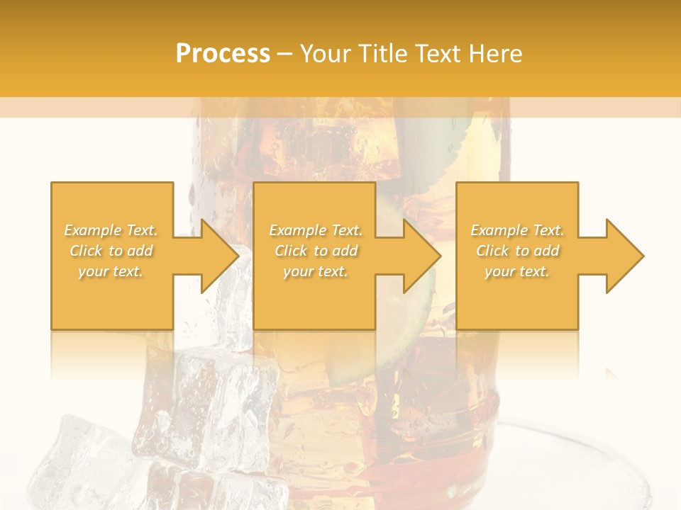 Ingredient Tea Glacue PowerPoint Template