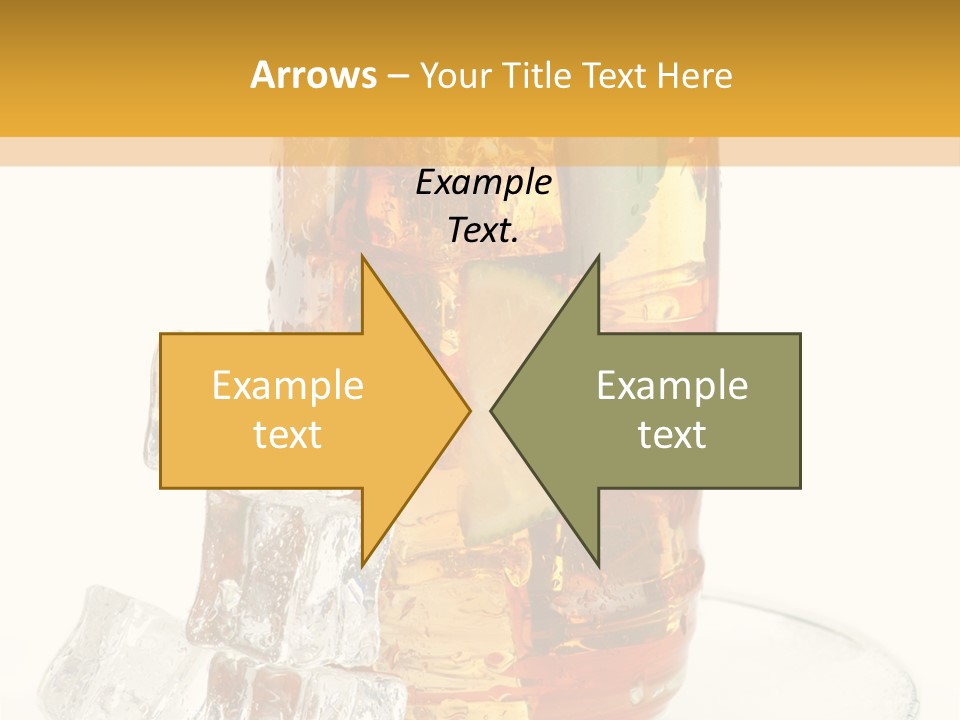 Ingredient Tea Glacue PowerPoint Template