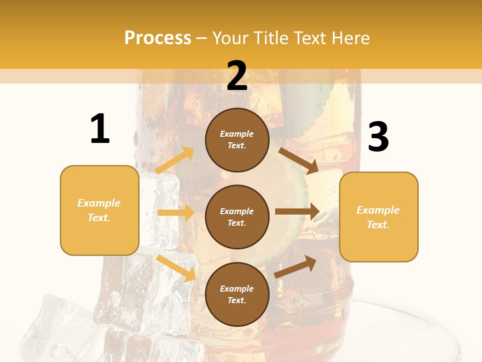 Ingredient Tea Glacue PowerPoint Template