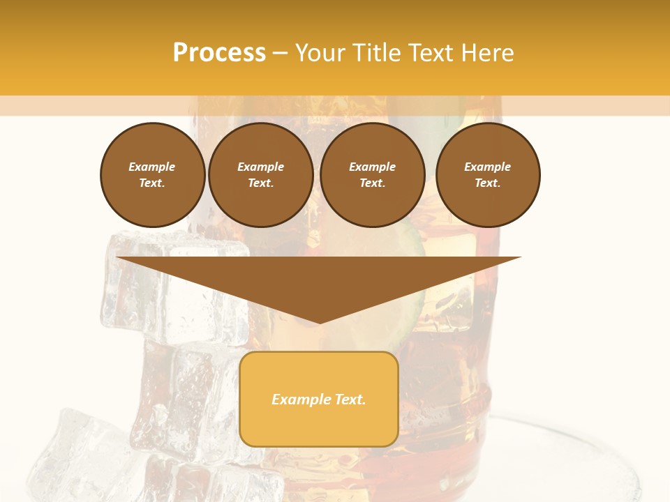Ingredient Tea Glacue PowerPoint Template