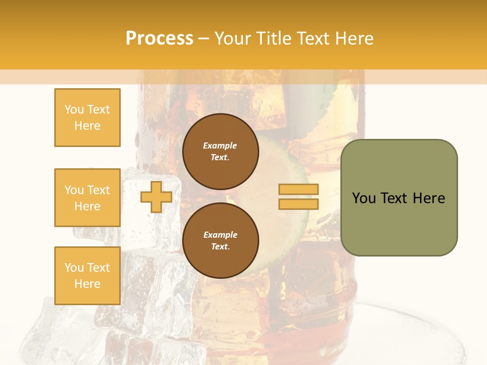 Ingredient Tea Glacue PowerPoint Template