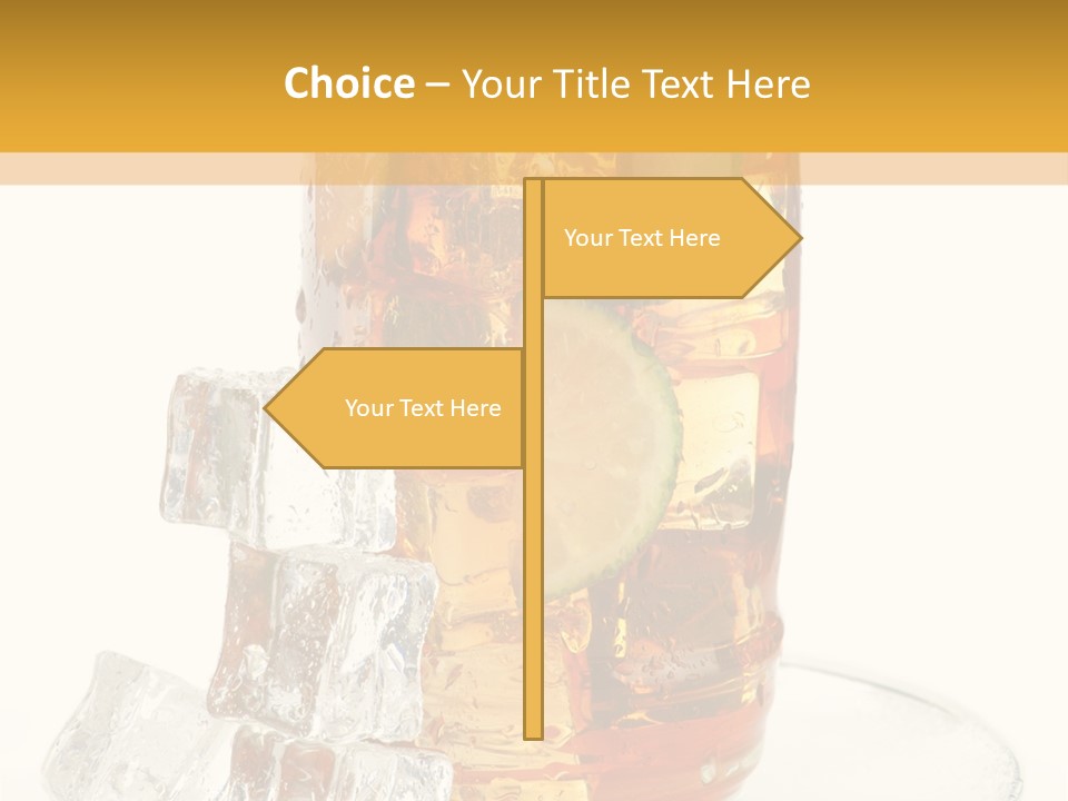 Ingredient Tea Glacue PowerPoint Template