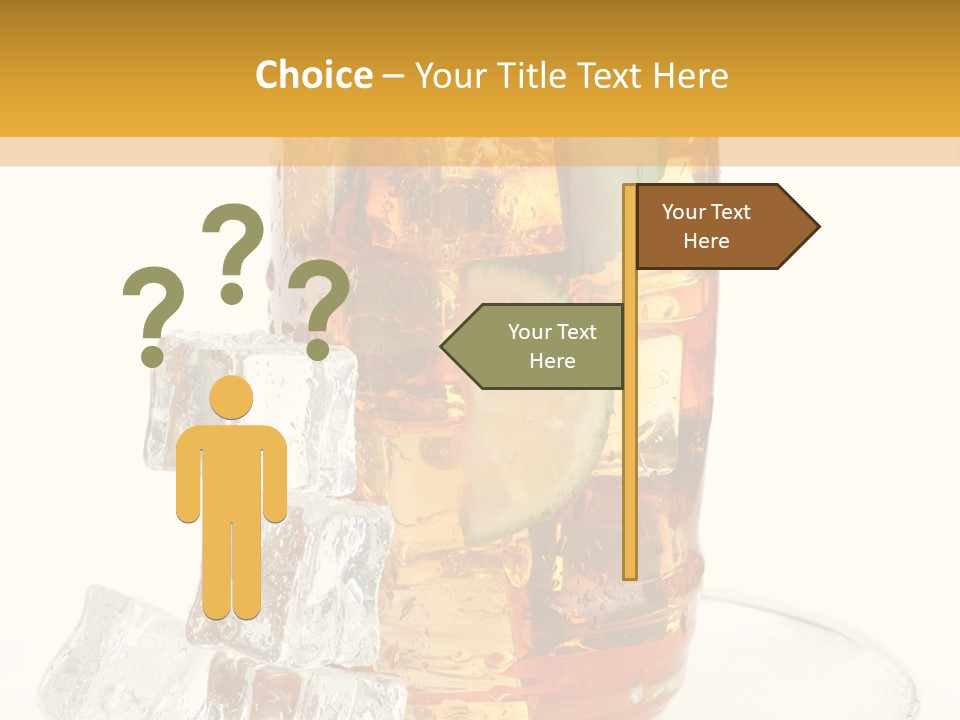 Ingredient Tea Glacue PowerPoint Template