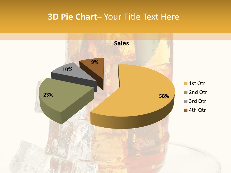 Ingredient Tea Glacue PowerPoint Template