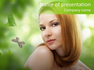 Woman Treatment Freshness PowerPoint Template