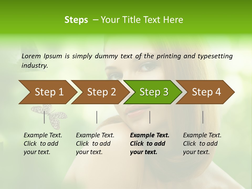 Woman Treatment Freshness PowerPoint Template