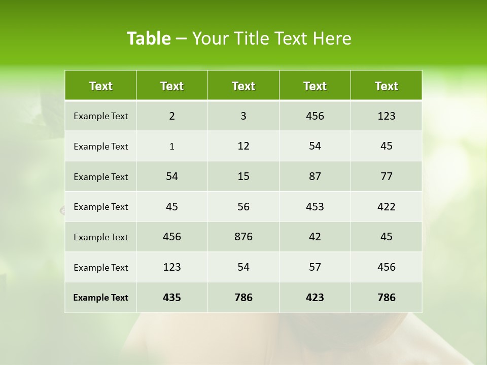 Woman Treatment Freshness PowerPoint Template