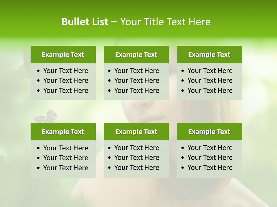 Woman Treatment Freshness PowerPoint Template