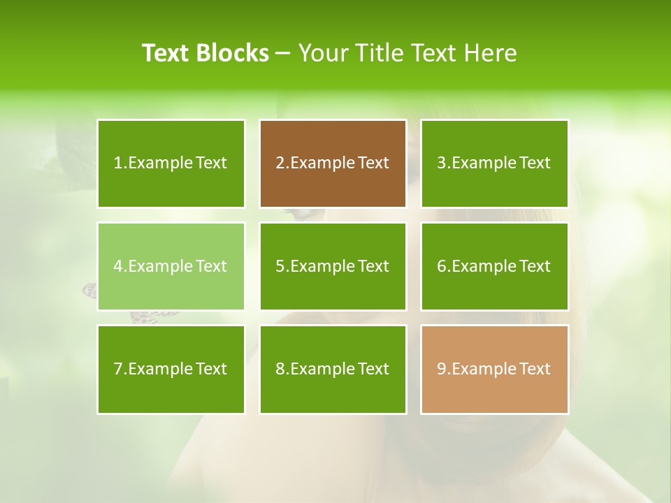 Woman Treatment Freshness PowerPoint Template