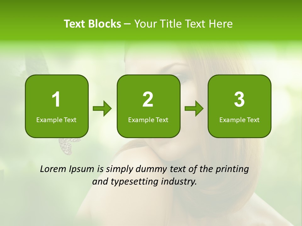 Woman Treatment Freshness PowerPoint Template