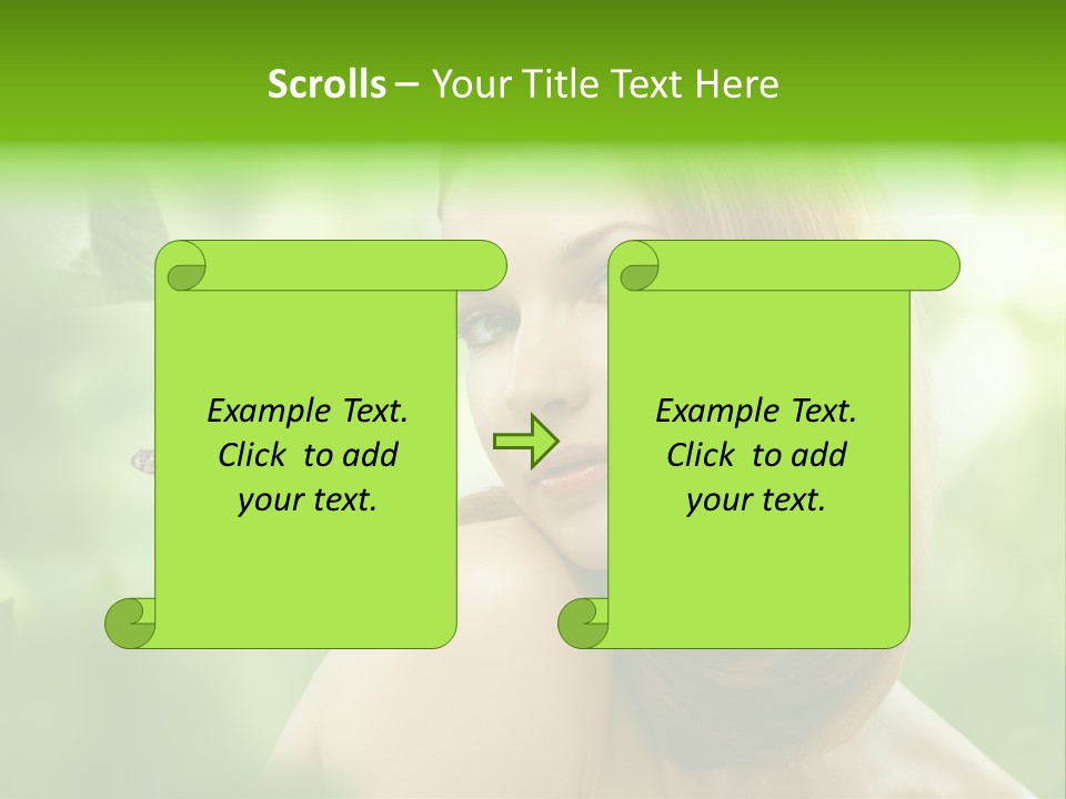 Woman Treatment Freshness PowerPoint Template
