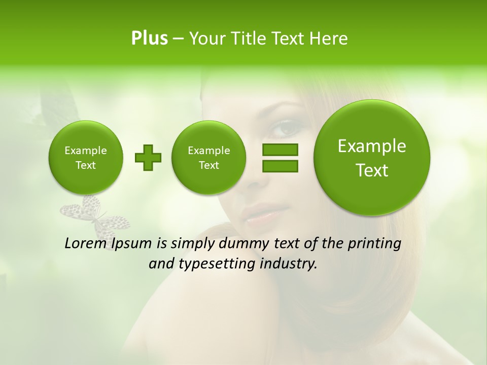 Woman Treatment Freshness PowerPoint Template