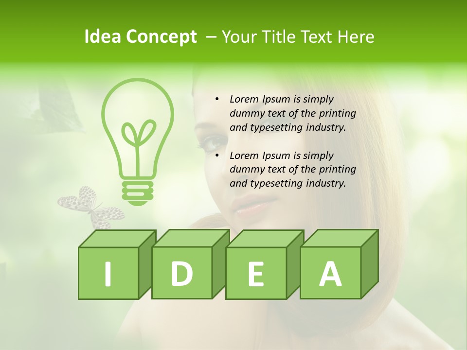 Woman Treatment Freshness PowerPoint Template