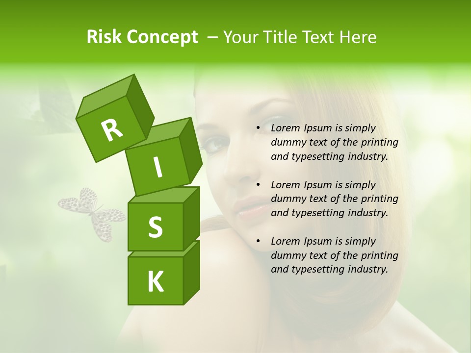 Woman Treatment Freshness PowerPoint Template