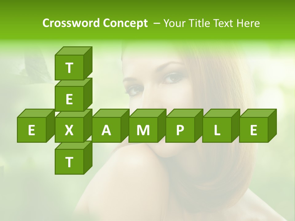 Woman Treatment Freshness PowerPoint Template