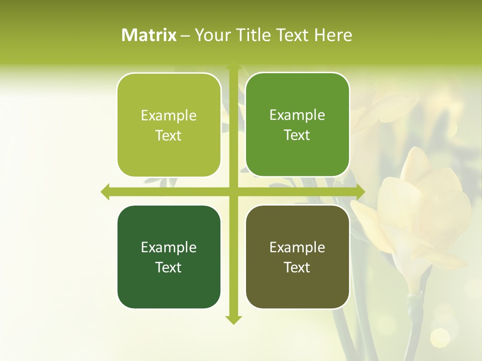 Copy Space Bloom Greeting PowerPoint Template