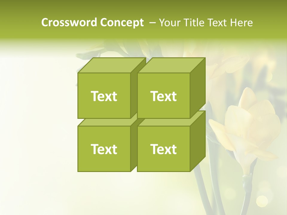 Copy Space Bloom Greeting PowerPoint Template
