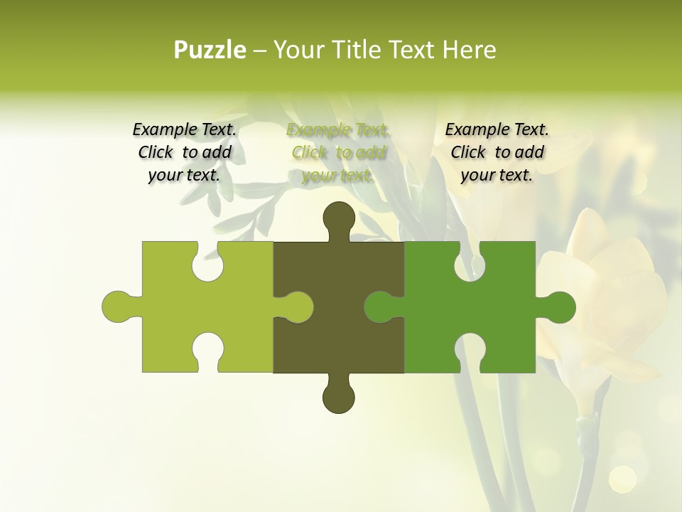 Copy Space Bloom Greeting PowerPoint Template